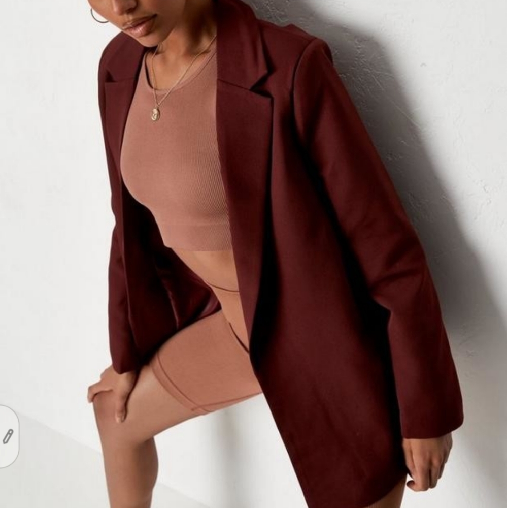 Wine colored blazer